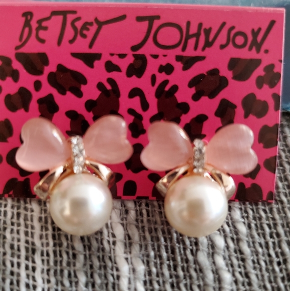 Betsey Johnson Pearl Earrings